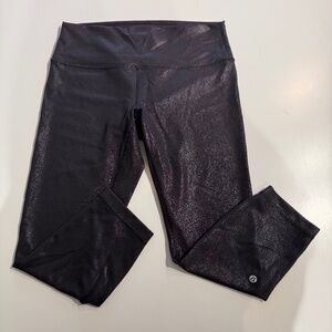 Lululemon Faux Leather Capri Leggings